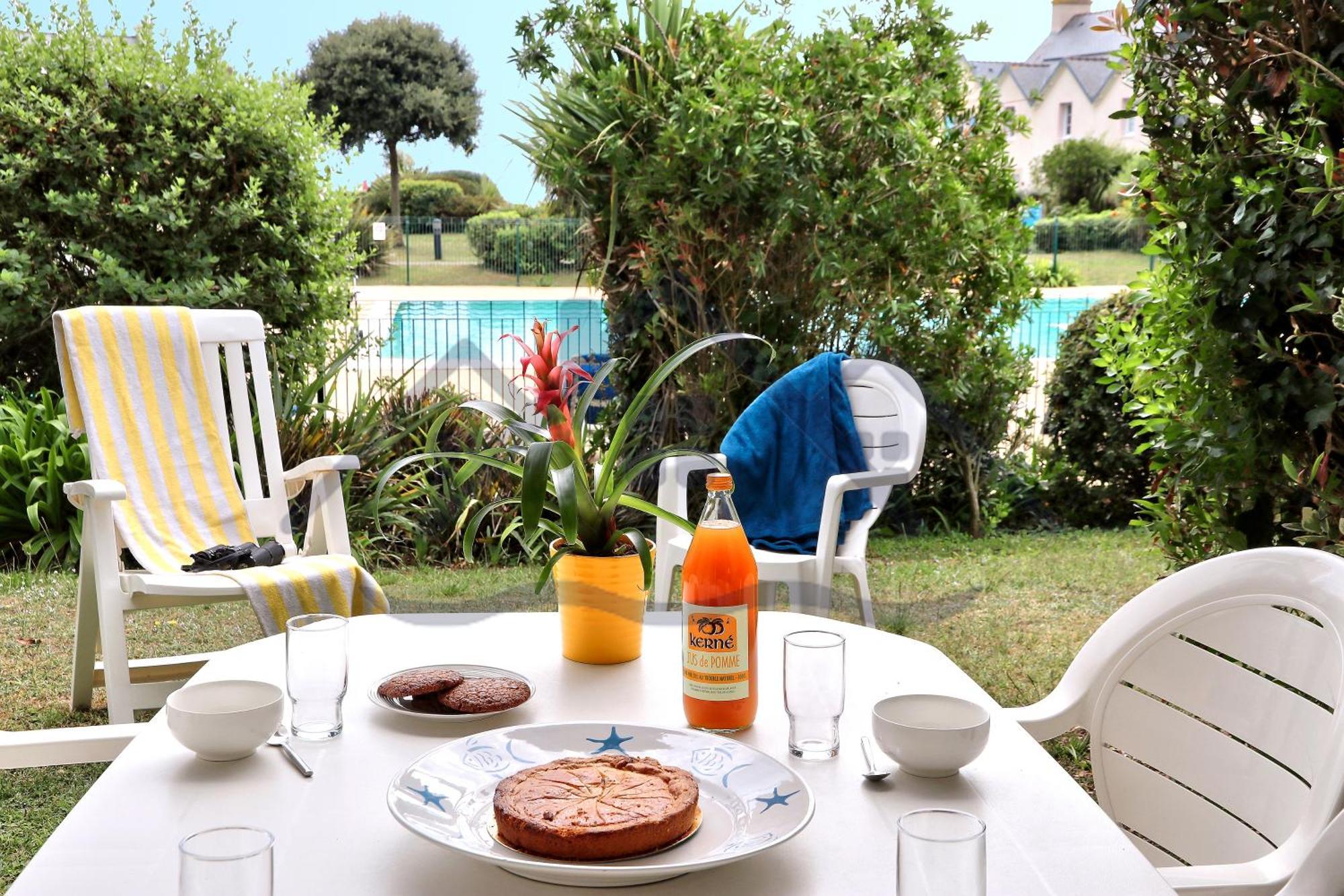 Localise - A06 - Entierement De Plain-Pied Avec Petite Vue Mer - Donnant Sur La Piscine Et Le Jardin - Wifi Inclus - Draps Inclus - Guilvinec Zewnętrze zdjęcie